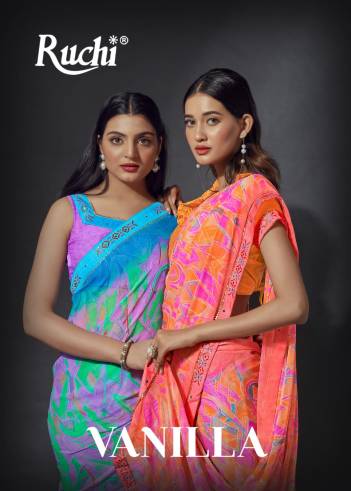 Vanilla By Ruchi Fancy Chiffon Saree Collection